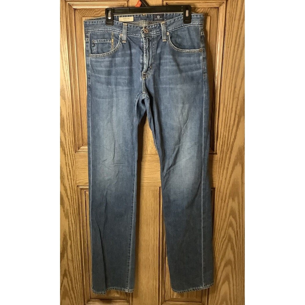 AG Adriano Goldschmied Jeans Mens Size 31X34 Blue Denim The Protege Straight Leg